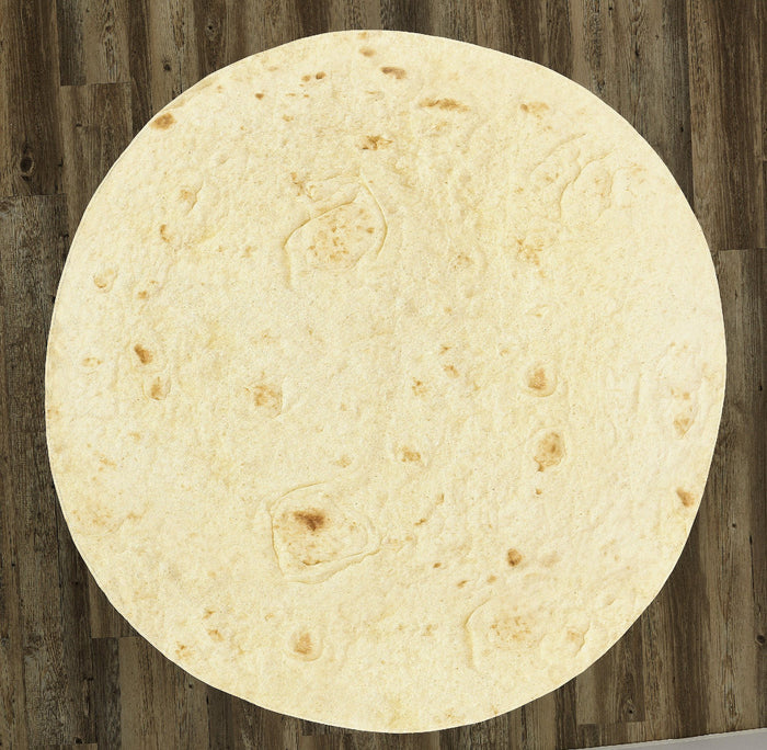 Flour Tortilla 60" Round Microfiber Beach Towel