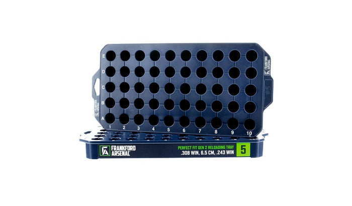 Frankford Arsenal Perfect Fit Gen 2 Reloading Tray 338 Lapua Magnum, 45-70 Government 50 Rounds Pack of 2
