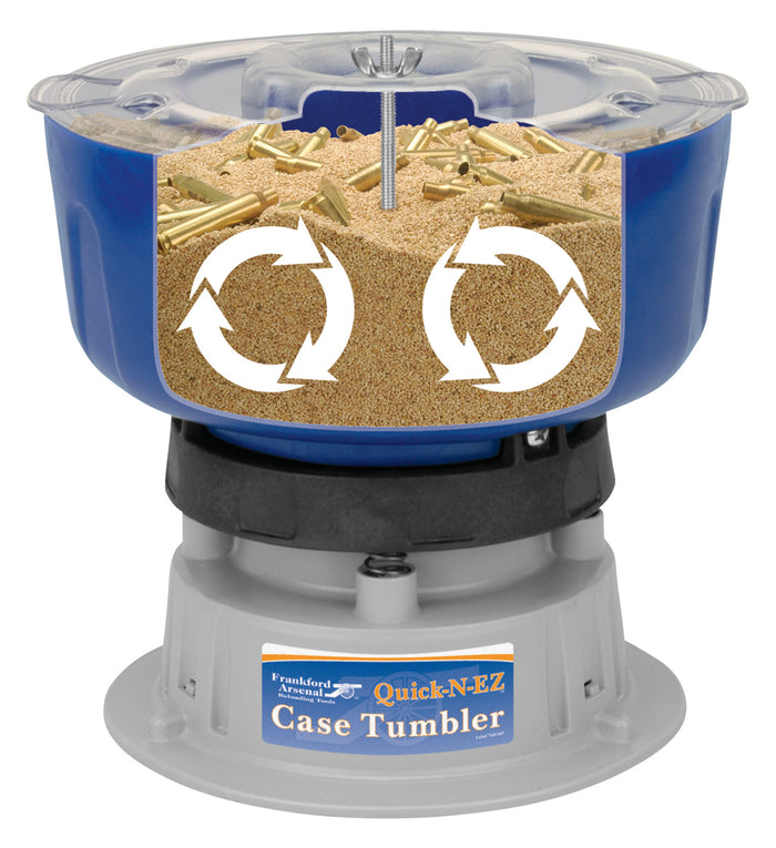 Frankford Arsenal Quick-N-EZ Vibratory Case Tumbler Up To 600 9mm or 350 .223 Cases 110V