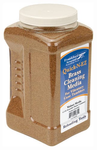 Frankford Arsenal Treated Walnut Hull Brass Cleaning Media 5 Pound(s) Jug