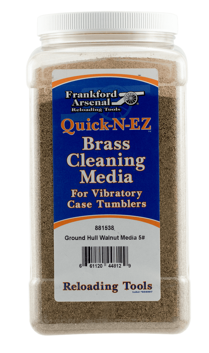 Frankford Arsenal Treated Walnut Hull Brass Cleaning Media 5 Pound(s) Jug