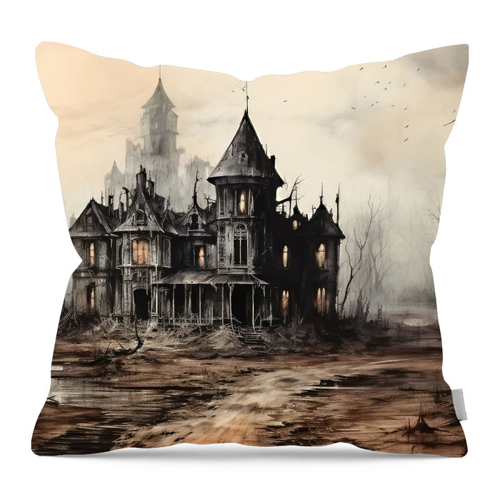 Ghostly houses - Pillow