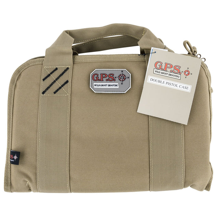 GPS Double Handgun Case Tan