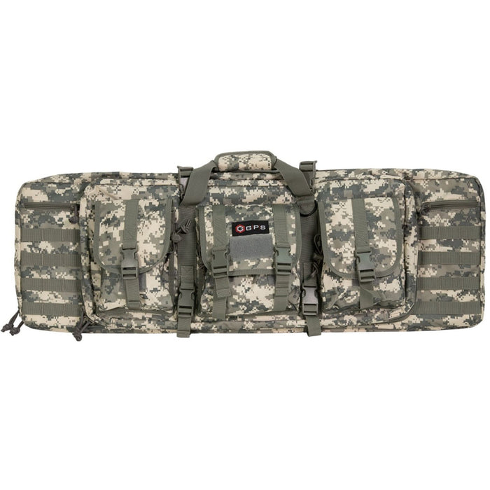 GPS Double Rifle Case 36" Gray Digital Camo