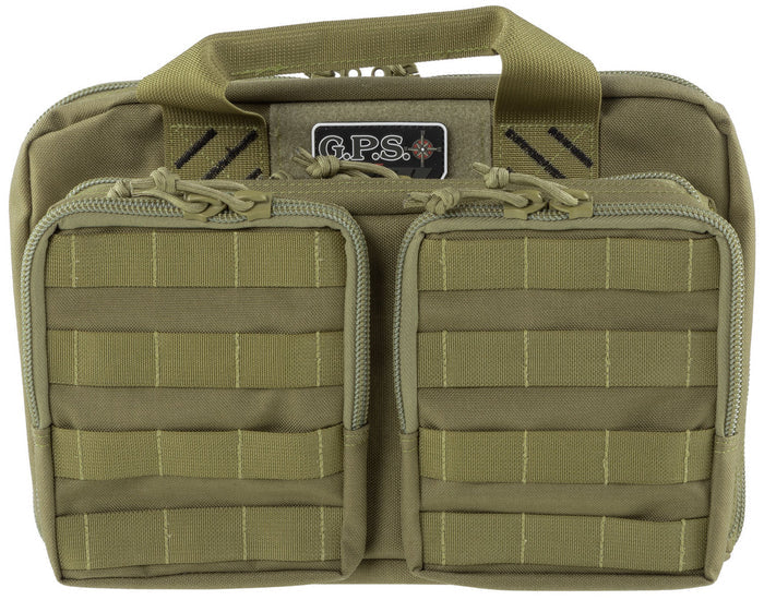 GPS Tactical Quad Pistol Range Bag Nylon Tan