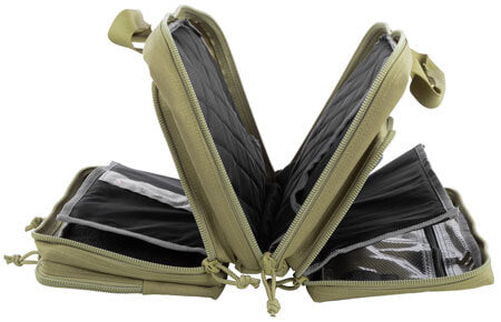 GPS Tactical Quad Pistol Range Bag Nylon Tan