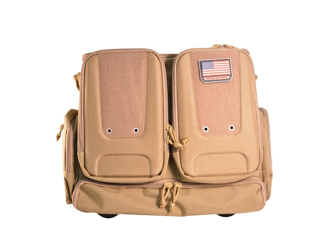GPS Tactical Rolling Range Bag Nylon Teflon Coating Tan