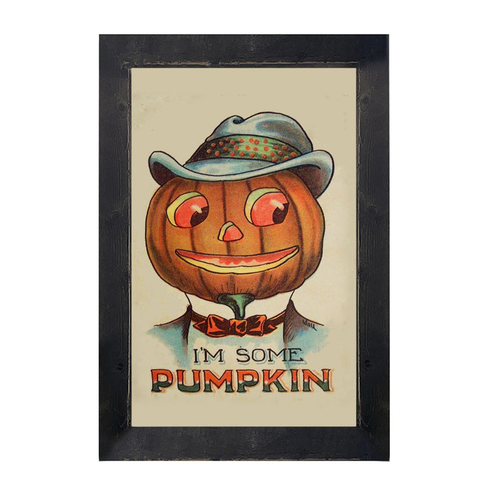 Handsome Pumpkin - Framed art