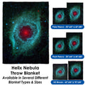 Helix Nebula - Throw Blanket / Tapestry Wall Hanging