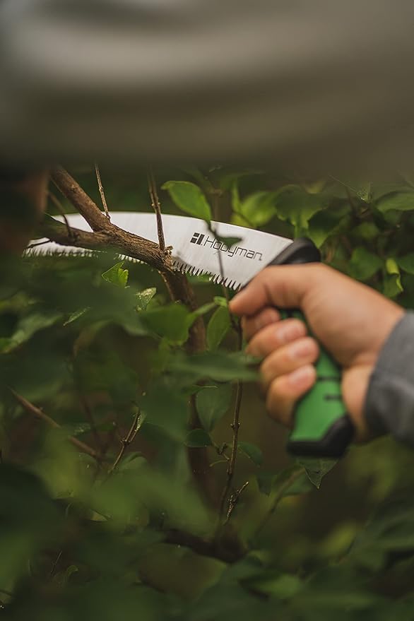 Hooyman Curved Blade Hand Saw 13" Blade Black/ Green