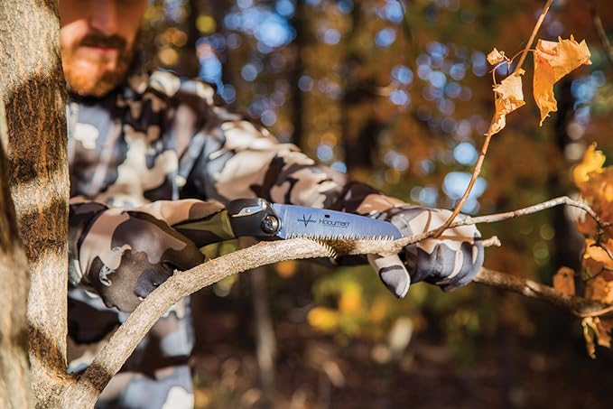 Hooyman MegaBite Compact Hand Saw 6" Blade Black 17" Overall Length