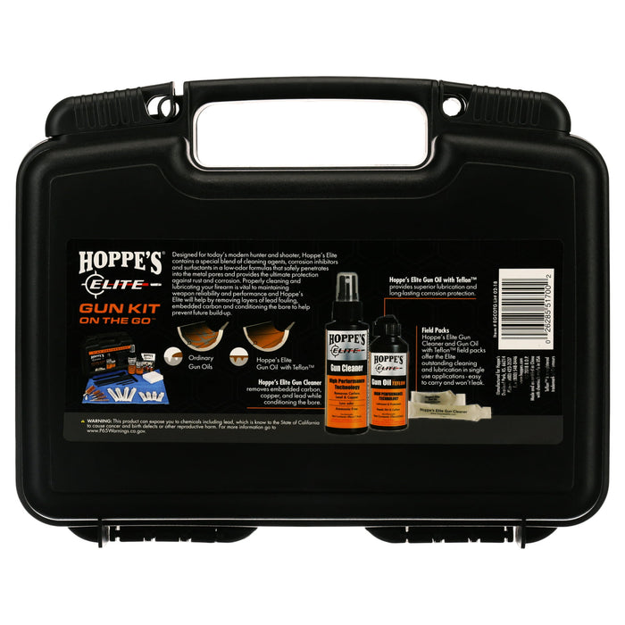 Hoppe's Elite Gun Care On The Go Cleaning Kit 22 - 45 Caliber 12 Gauge