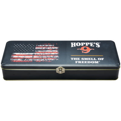 Hoppes Universal 16 Piece Cleaning Kit with American Flag Collector Tin