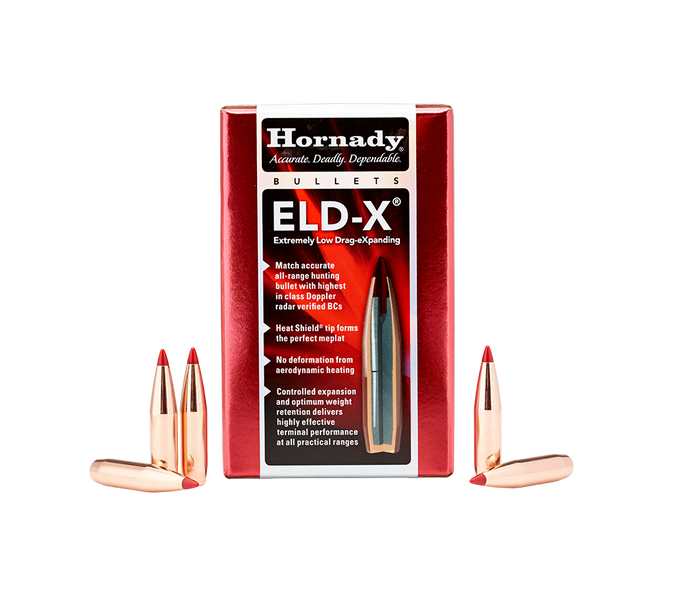 Hornady .224 Diameter 80 Grain Polymer Tip ELD-X 100 Count Bullets