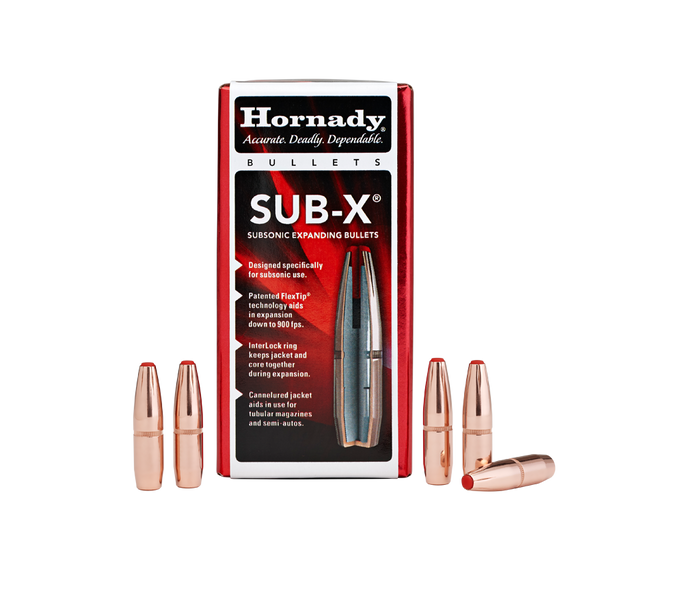 Hornady SUB-X Bullets 338 ARC .338 Diameter 307 Grain Polymer Tip 50 Count