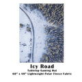 Icy Road Battle Gaming War Mat  60" x 80" Polar Fleece
