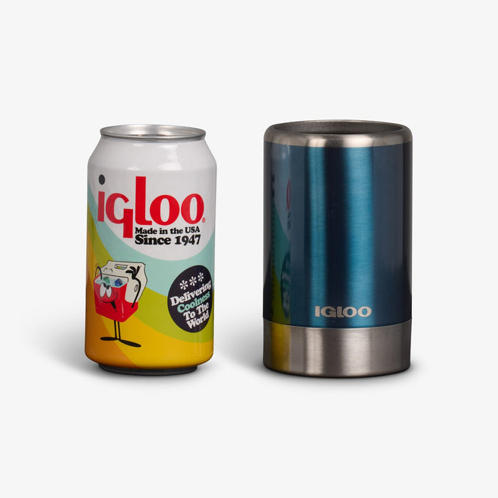 Igloo Coolmate 12 Ounce Can Cooler Modern Blue
