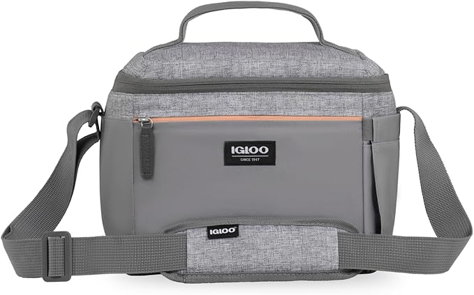Igloo Everyday Lunch Rounded Cube 12 Quart Softside Cooler Gray