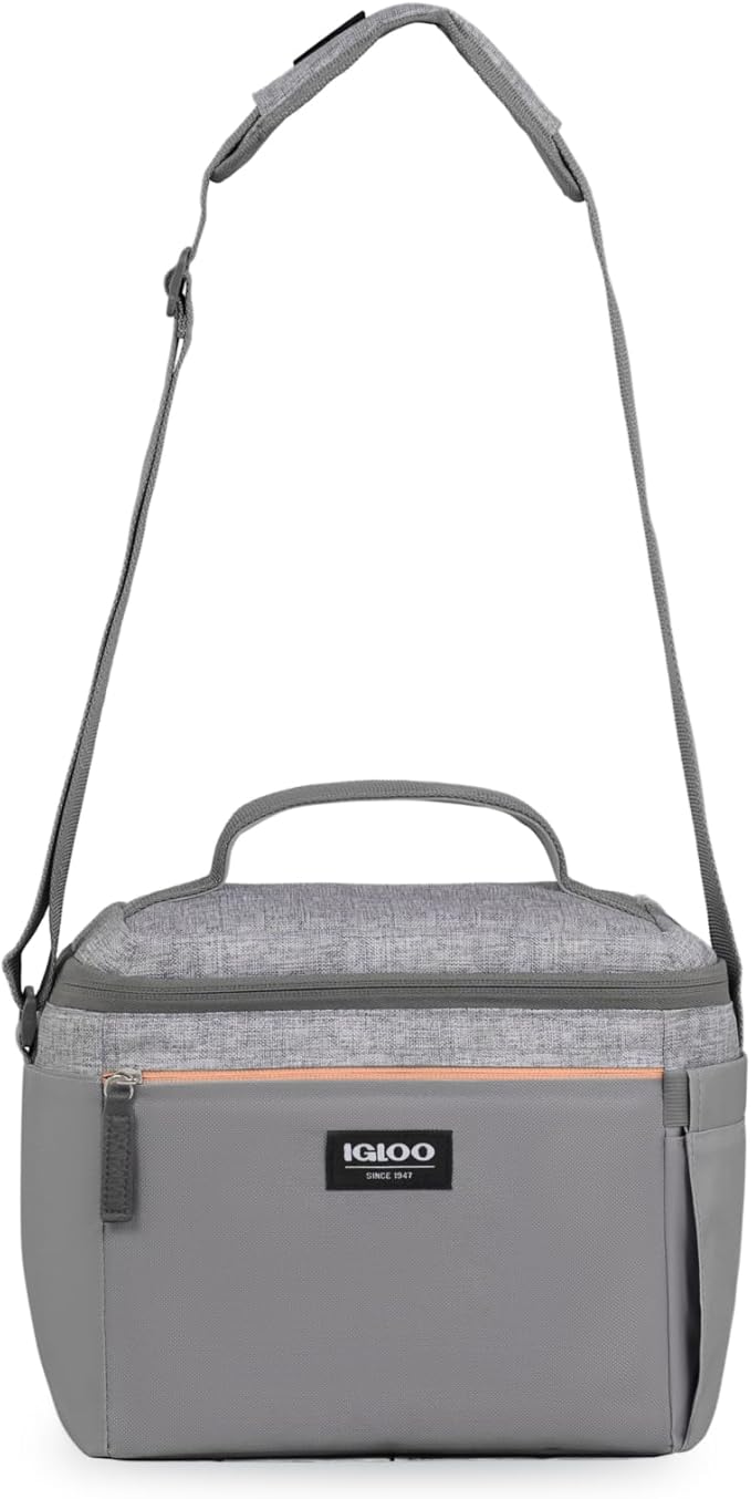 Igloo Everyday Lunch Rounded Cube 12 Quart Softside Cooler Gray