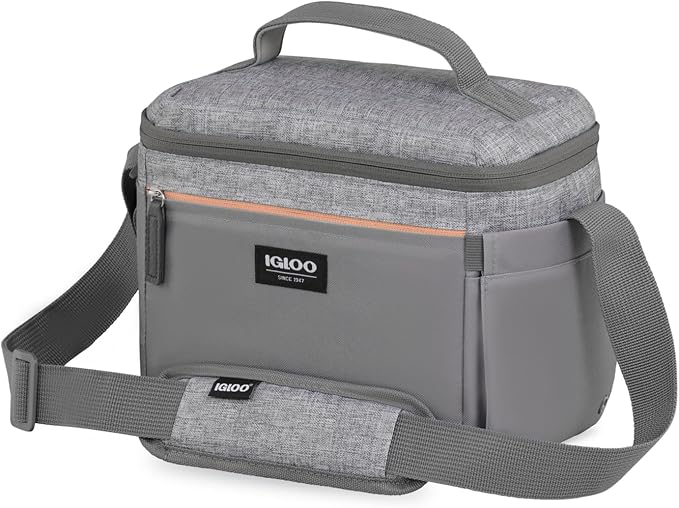 Igloo Everyday Lunch Rounded Cube 12 Quart Softside Cooler Gray