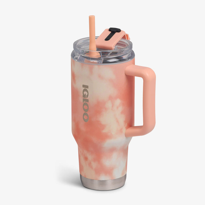 Igloo Flip 'n' Sip 32 Ounce Travel Mug Ice Dye Apricot