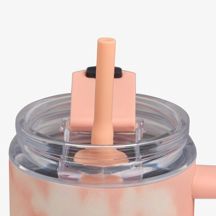 Igloo Flip 'n' Sip 32 Ounce Travel Mug Ice Dye Apricot