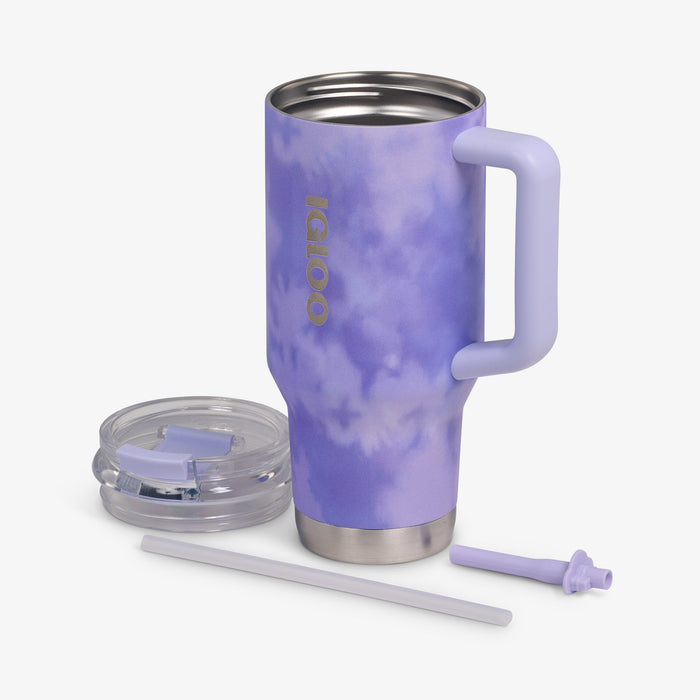 Igloo Flip 'n' Sip 32 Ounce Travel Mug Ice Dye Lilac