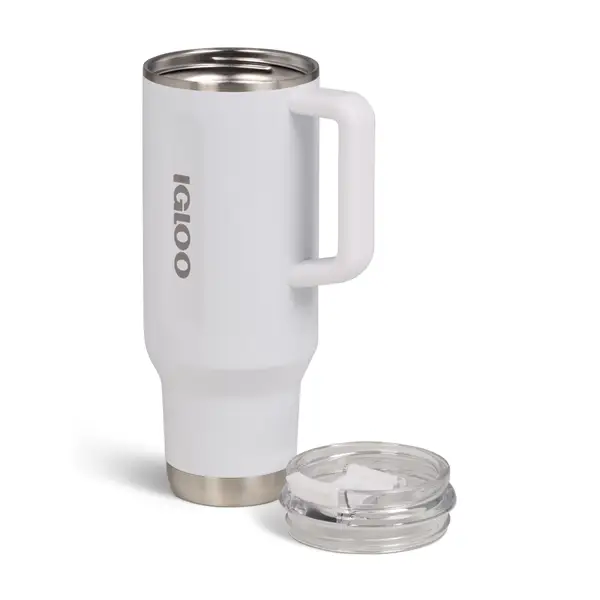 Igloo Flip 'n' Sip 40 Ounce Travel Mug White