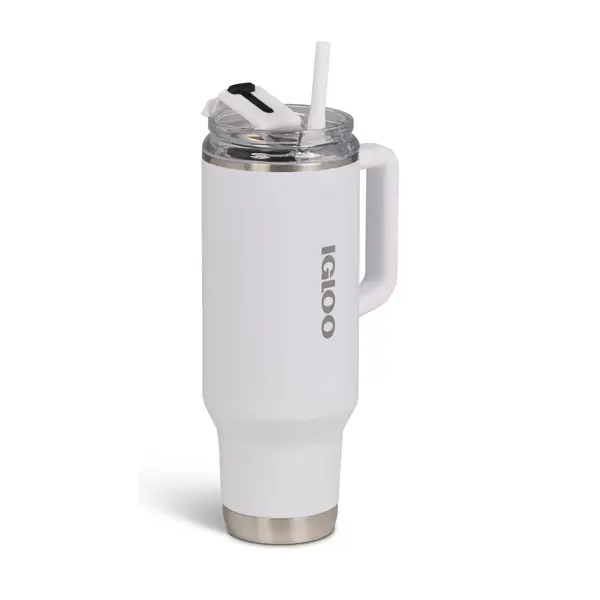 Igloo Flip 'n' Sip 40 Ounce Travel Mug White