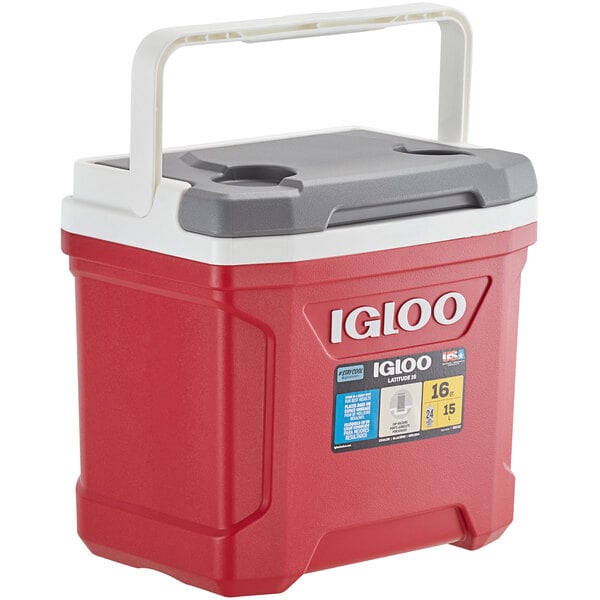 Igloo Latitude 16 Quart Hardside Cooler Red