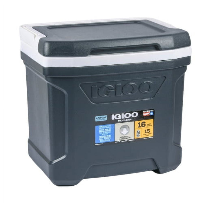 Igloo Profile 16 Quart Hardside Cooler Jet Carbon