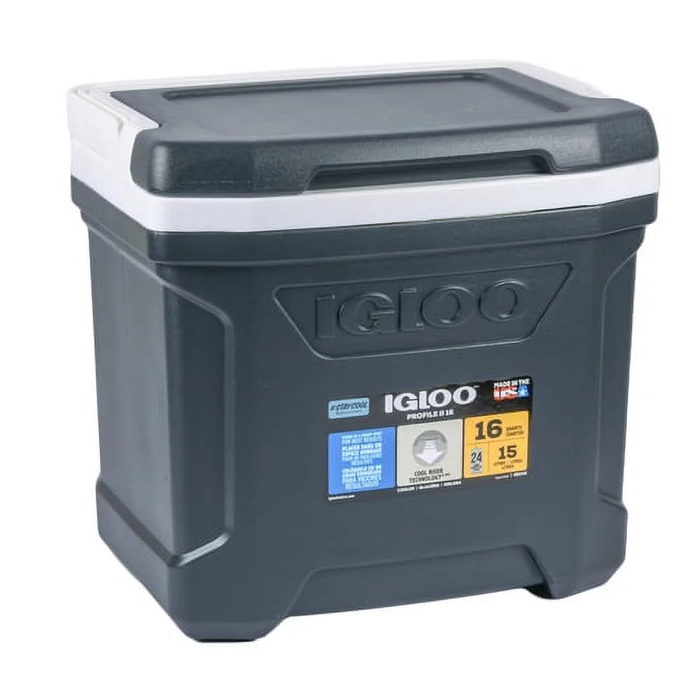 Igloo Profile 16 Quart Hardside Cooler Jet Carbon
