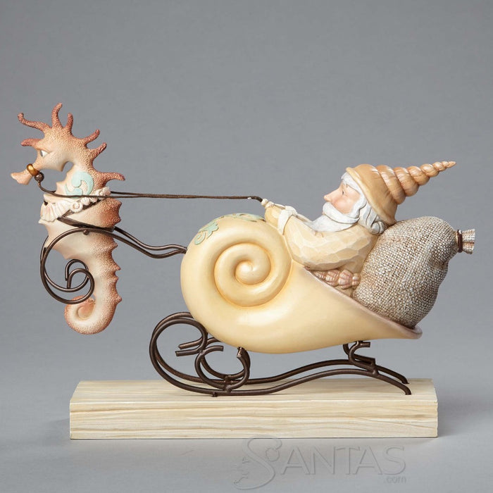 Jim Shore Coastal Santa in Shell - Seas and Greetings