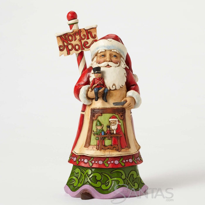 Jim Shore North Pole Santa Workshop Scene - Workshop Wonders