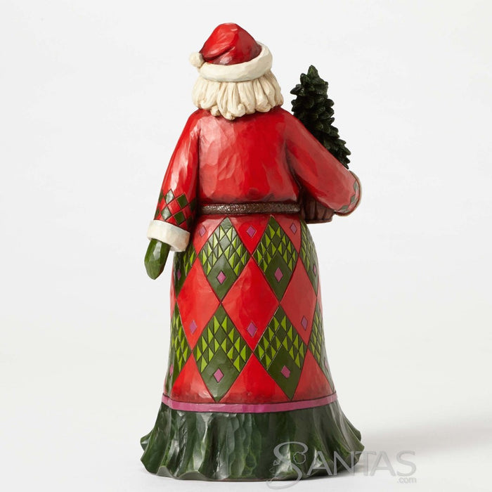 Jim Shore Santa with Evergreen - Rooted in Tradition 12 inches