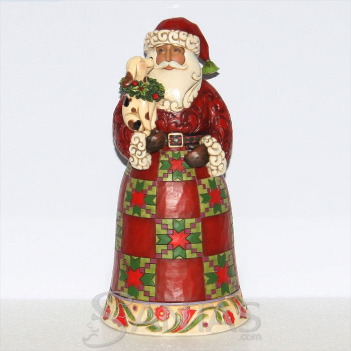 Jim Shore Faithful Friends Santa with Puppy