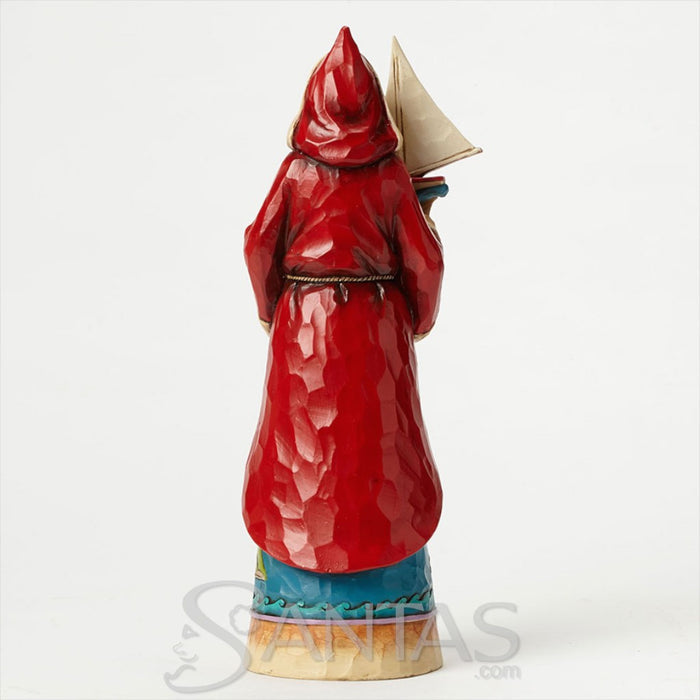 Jim Shore Santa with Sail Boat Tribute - Waves of Excitement