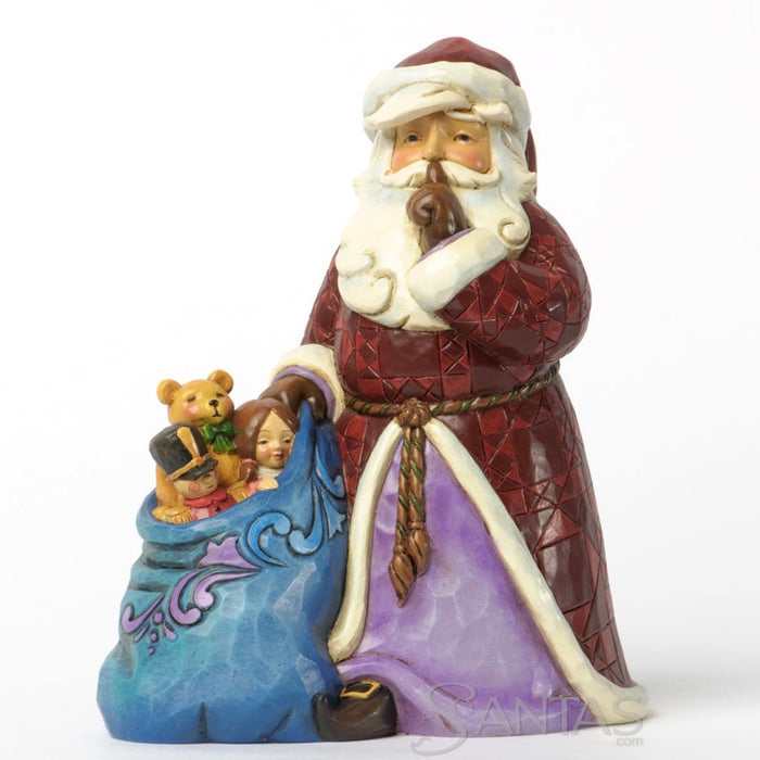 Jim Shore Silent Santa with Toybag