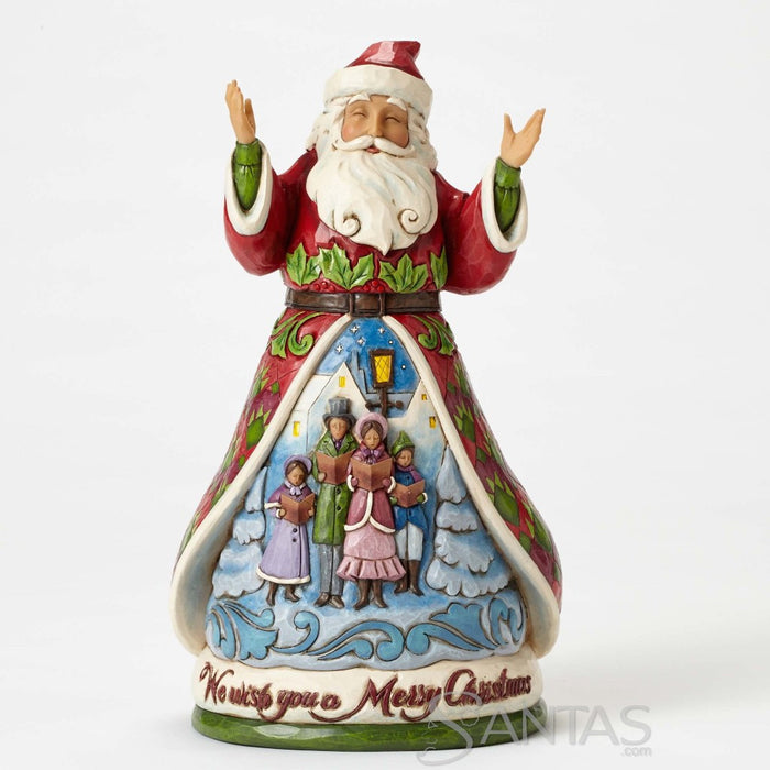 Jim Shore We Wish You a Merry Christmas Santa