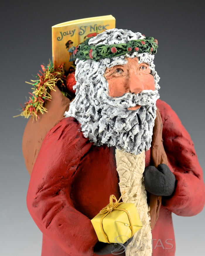 Jolly Saint Nick - Ginny Diezel Original Santa Sculpture