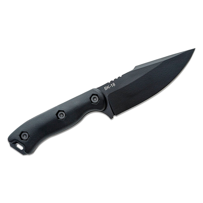 KA-BAR Becker Black Harpoon Fixed Blade Knife 4.5" Harpoon Plain Edge