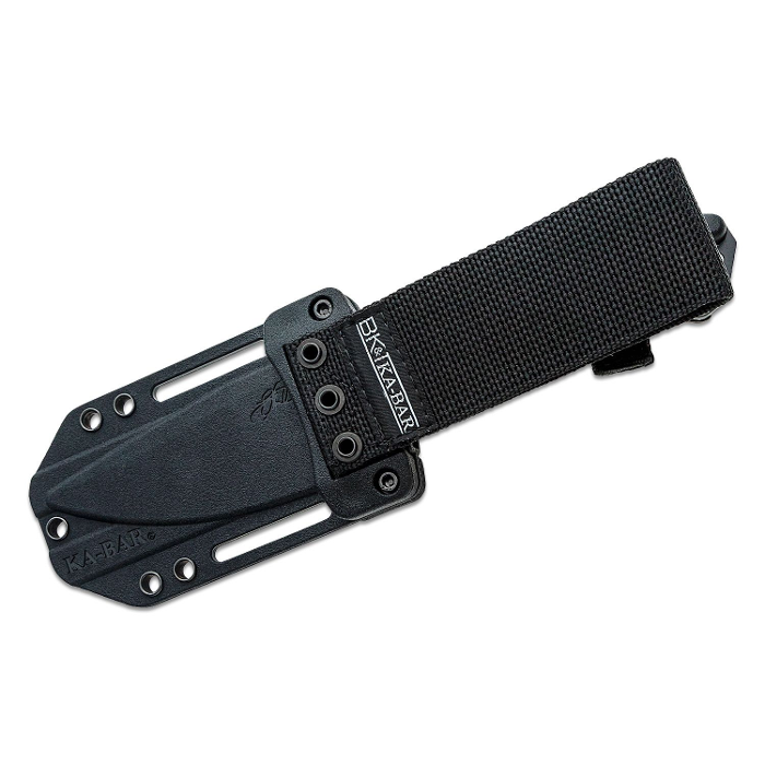 KA-BAR Becker Black Harpoon Fixed Blade Knife 4.5" Harpoon Plain Edge