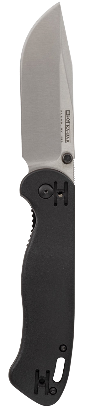 KA-BAR Becker Folding Knife 3.559" Drop Point Black Satin Blade