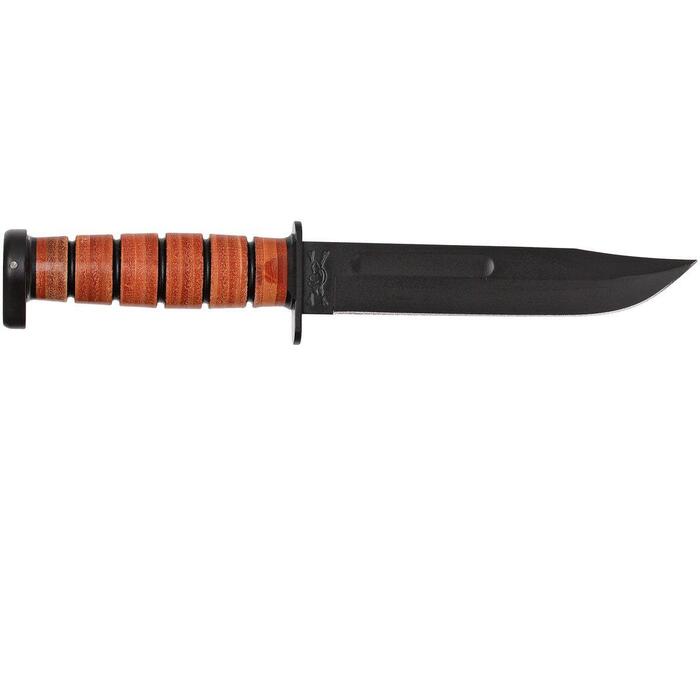KA-BAR Dog's Head Utility Fixed Blade Knife 7" Clip Point Plain Edge