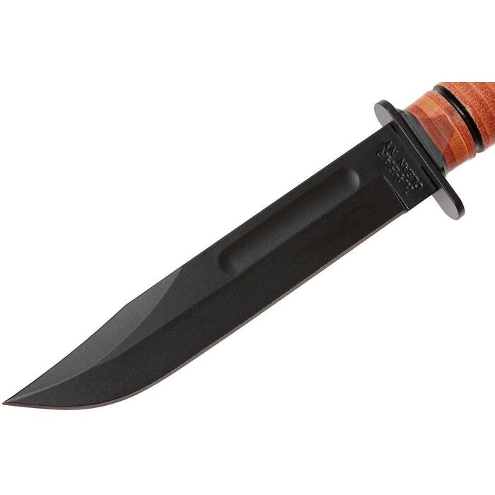 KA-BAR Dog's Head Utility Fixed Blade Knife 7" Clip Point Plain Edge