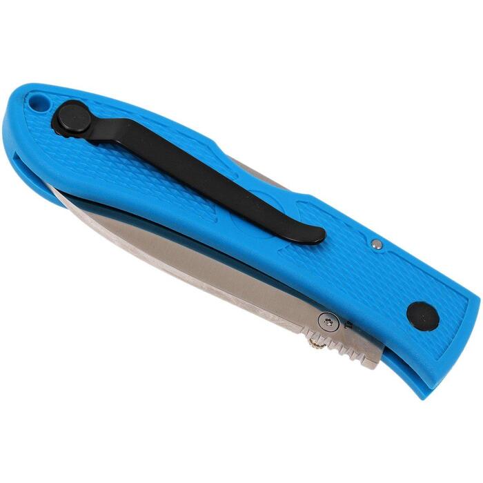 KA-BAR Dozier Hunter Folding Knife 3" Drop Point Blue Satin Blade