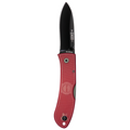 KA-BAR Dozier Hunter Folding Knife 3" Drop Point Red Satin Blade