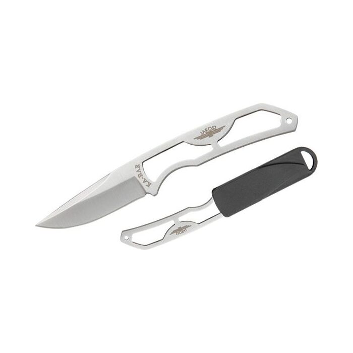 KA-BAR Jarosz Rambler Skeleton Neck Knife 2.5" Drop Point Plain Edge
