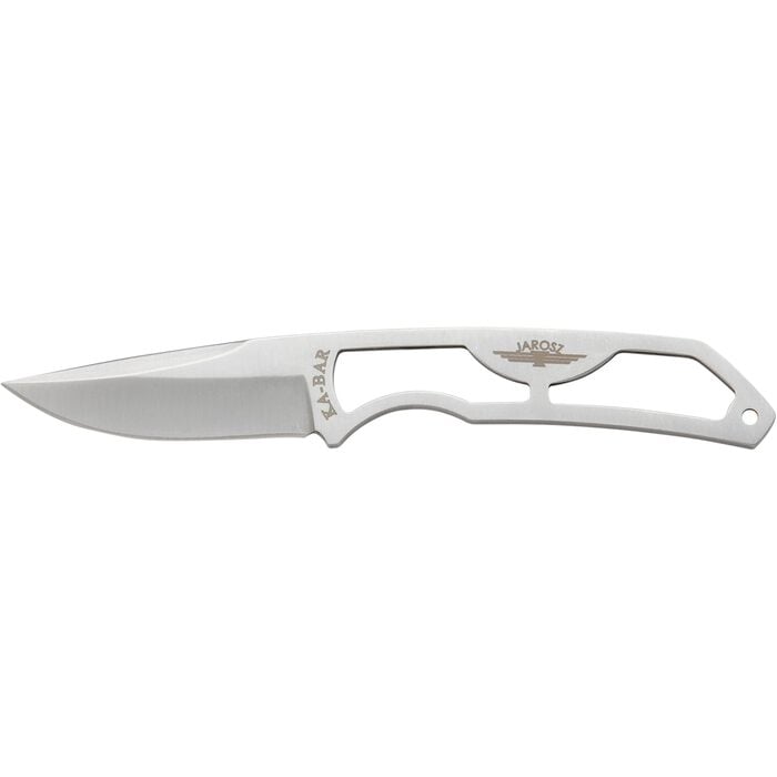 KA-BAR Jarosz Rambler Skeleton Neck Knife 2.5" Drop Point Plain Edge