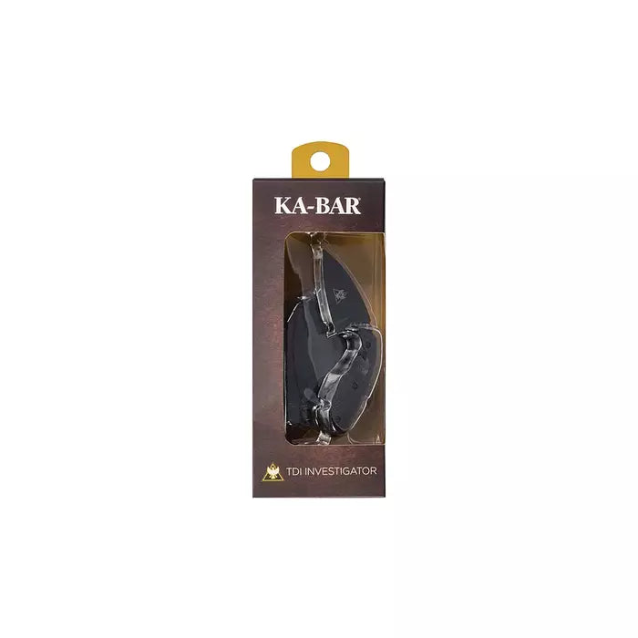 KA-BAR TDI Investigator Fixed Blade Knife 2.71" Drop Point Plain Edge